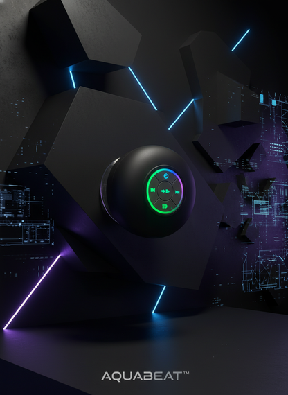 AQUABEAT™ – Wodoodporny Głośnik Bluetooth do Prysznica, Basenu i Pleneru